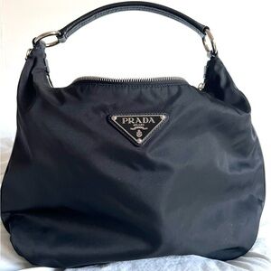 Prada Large Nylon Shoulder Handbag